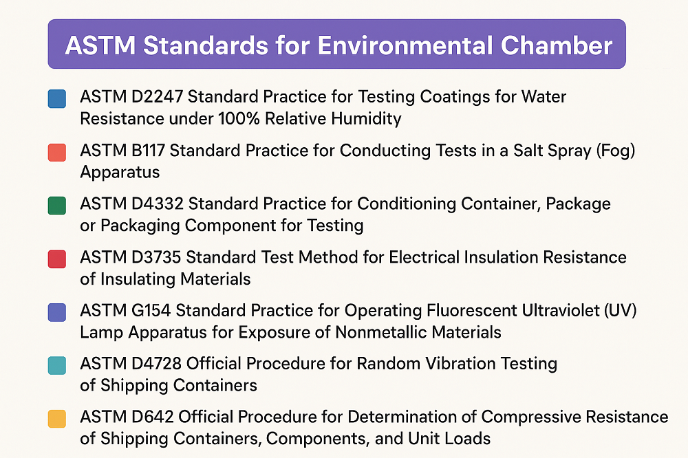 ASTM Standards for Environmental Chamber