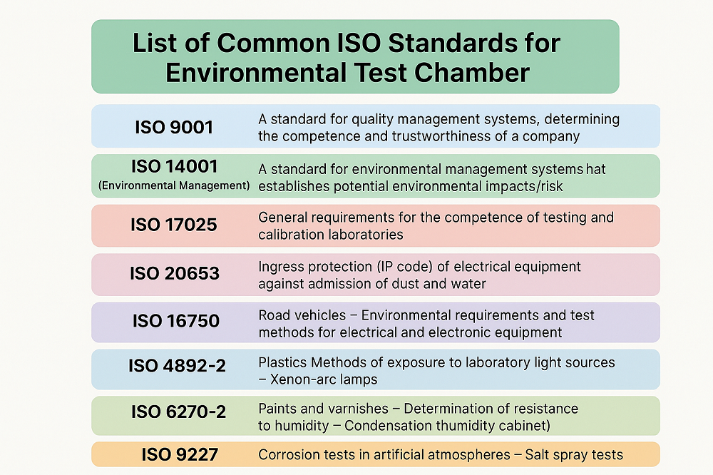 ISO Standards for Environmental Test Chamber